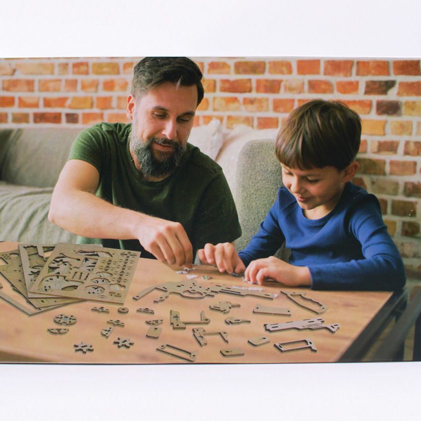 3D Wooden Rubber Band Shotgun Puzzle