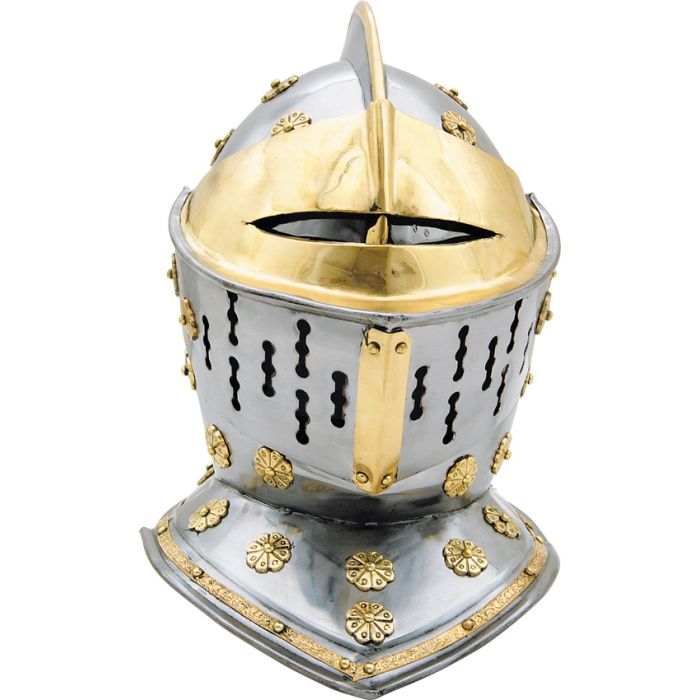 European Knights Helm w/ Brass