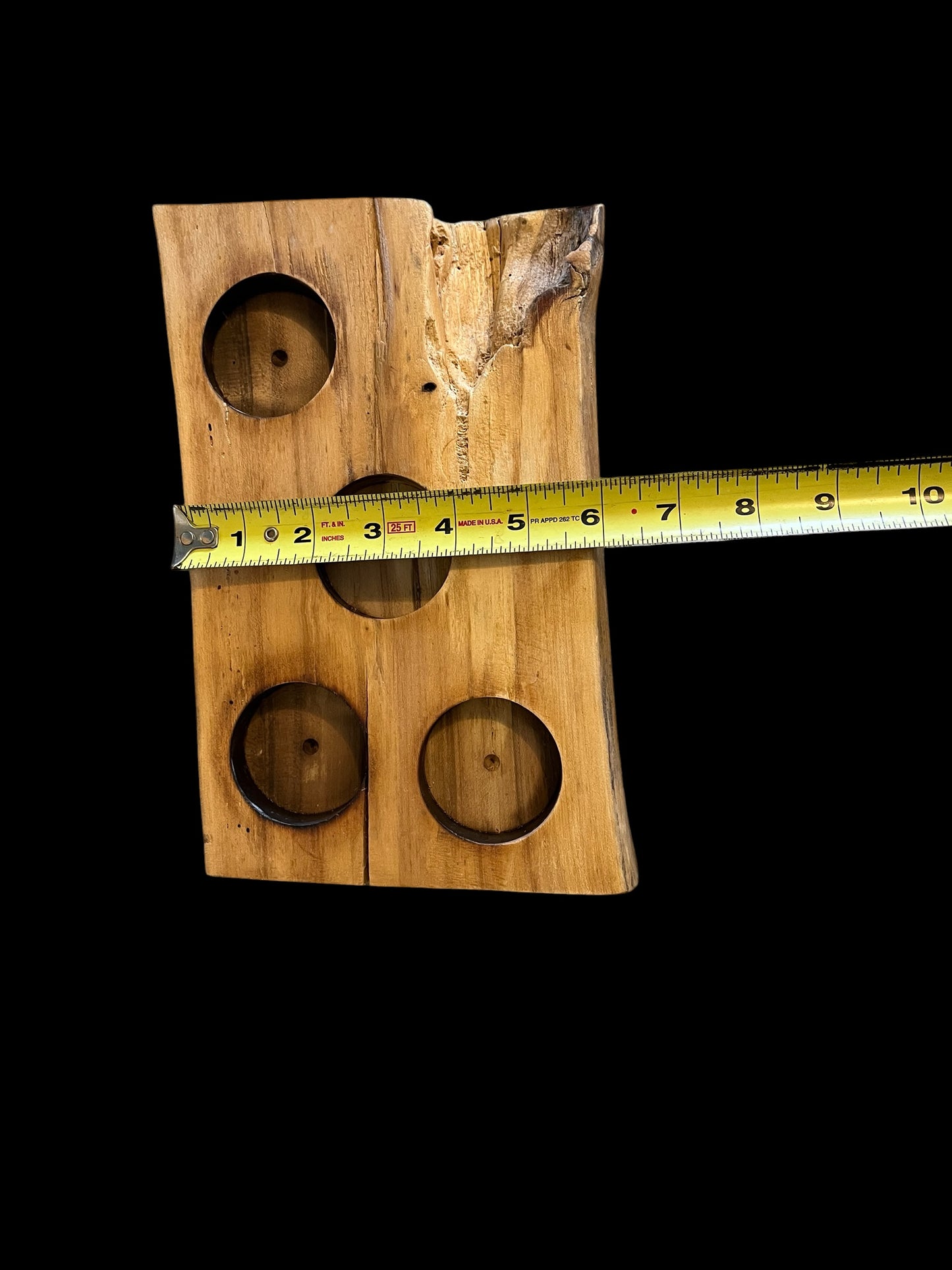 Oak Candle/Succulent Holder