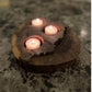 Black Walnut Candle/Succulent Holder