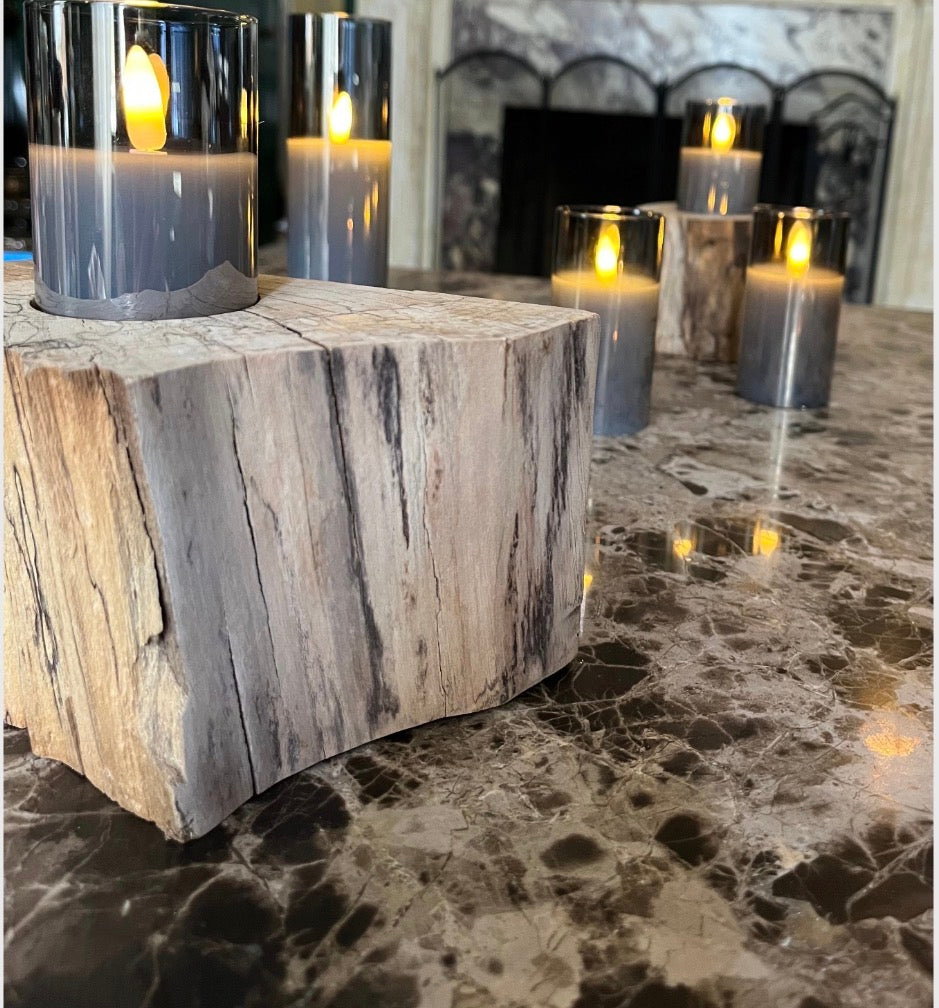 Spalted Maple Wooden Candle Holder/Succulent Planter