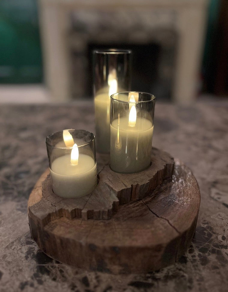 Black Walnut Candle/Succulent Holder