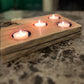 Oak Candle/Succulent Holder