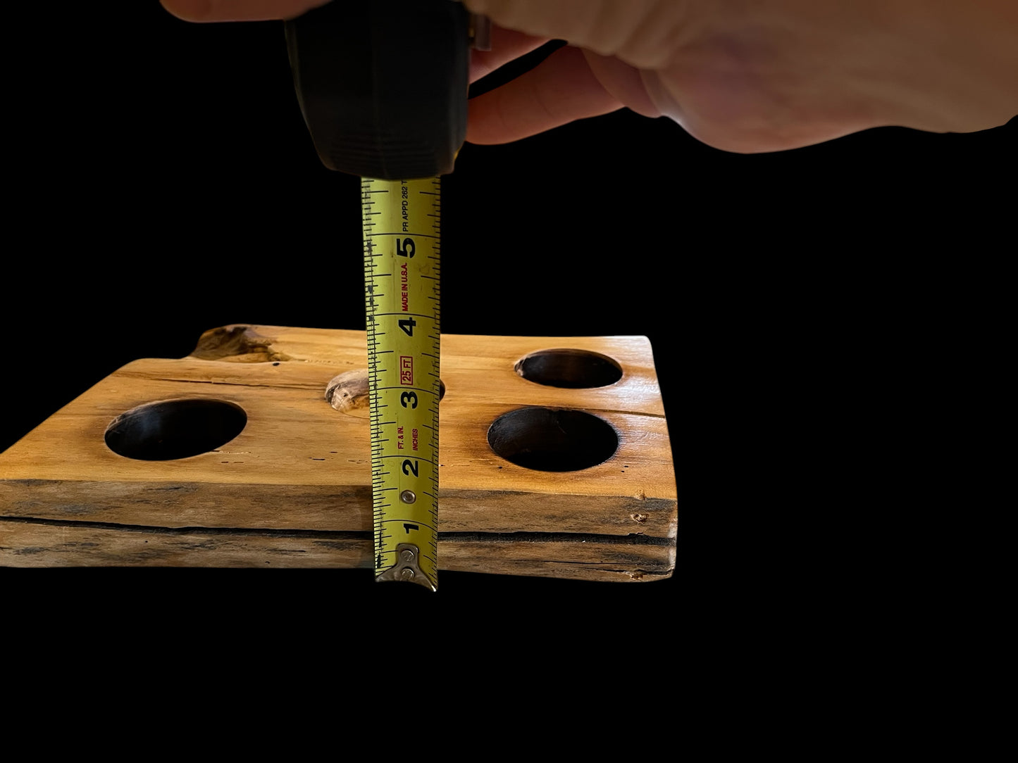 Oak Candle/Succulent Holder