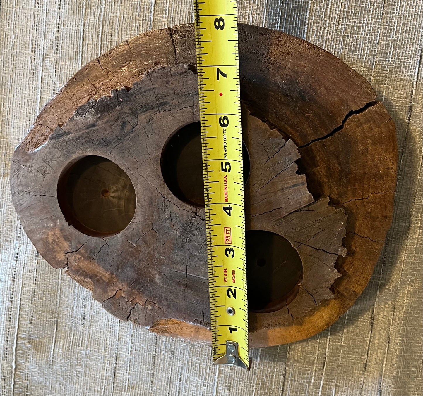 Black Walnut Candle/Succulent Holder