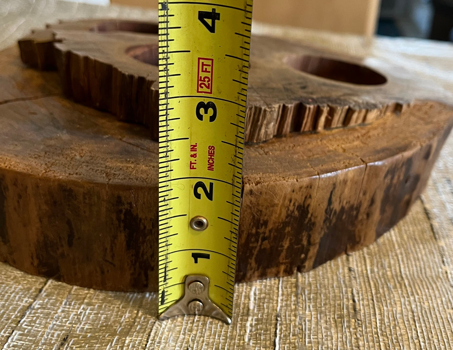 Black Walnut Candle/Succulent Holder