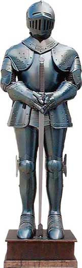 Wearable Blued Full Suit of Armor Made in Italy